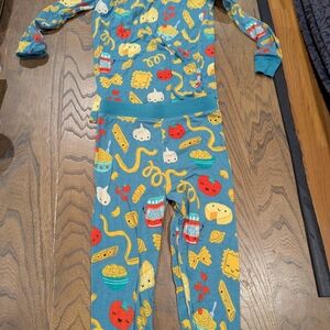 Colorful Food Print Pajama Set